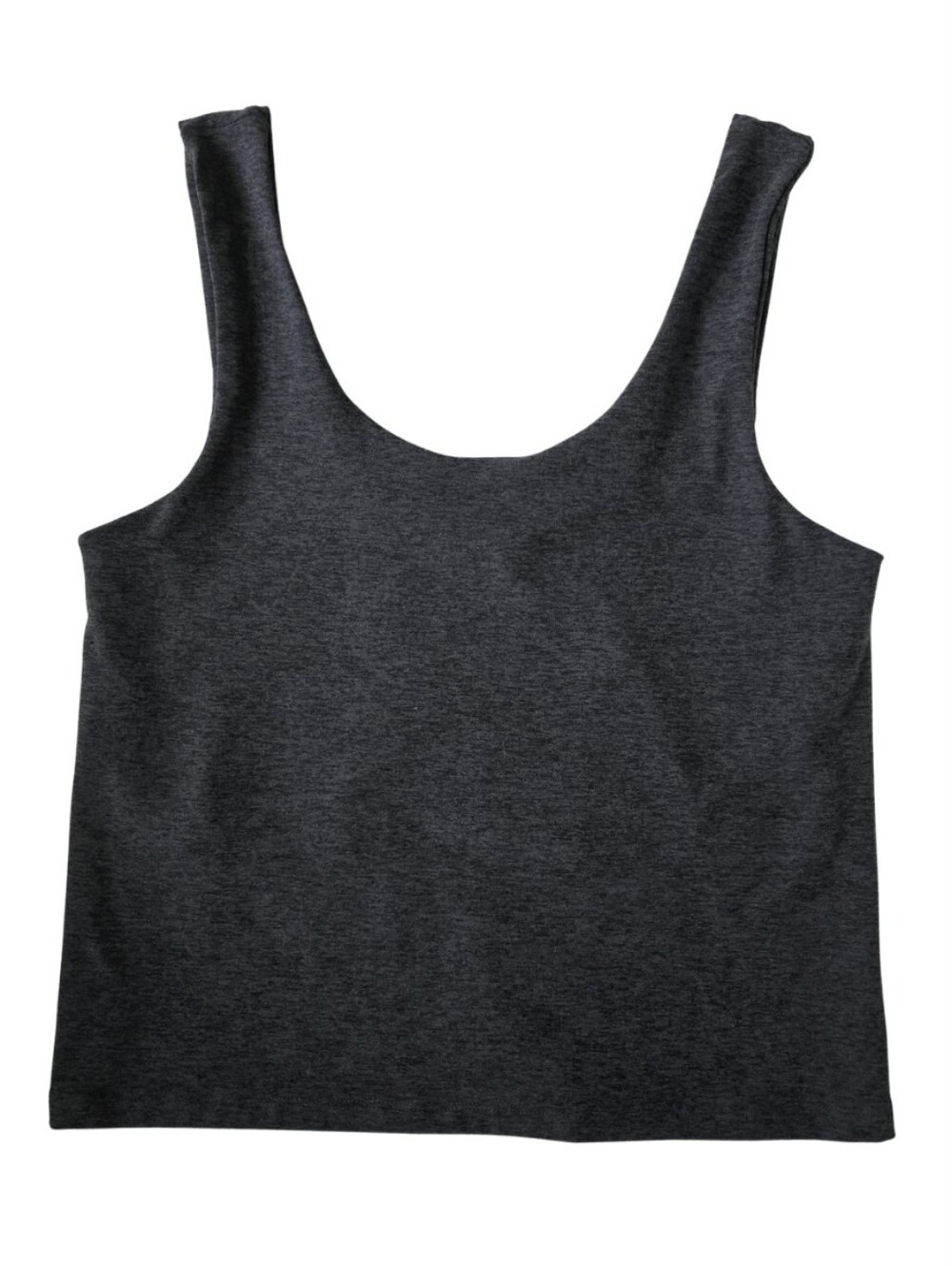 Barre 3 Cropped Stretch Tank Top Bra Size Large Women's Gray